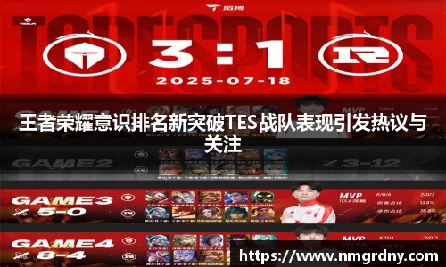 王者荣耀意识排名新突破TES战队表现引发热议与关注